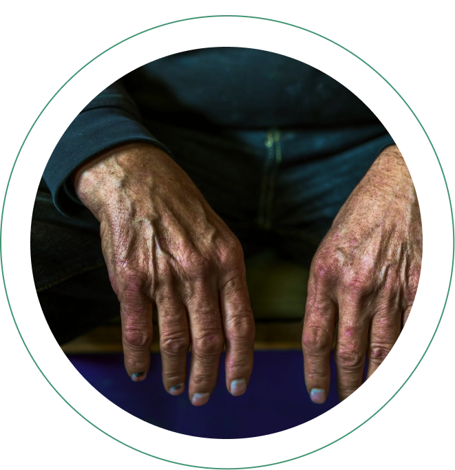 Close-up of a tobacco pipe artisan's hands.